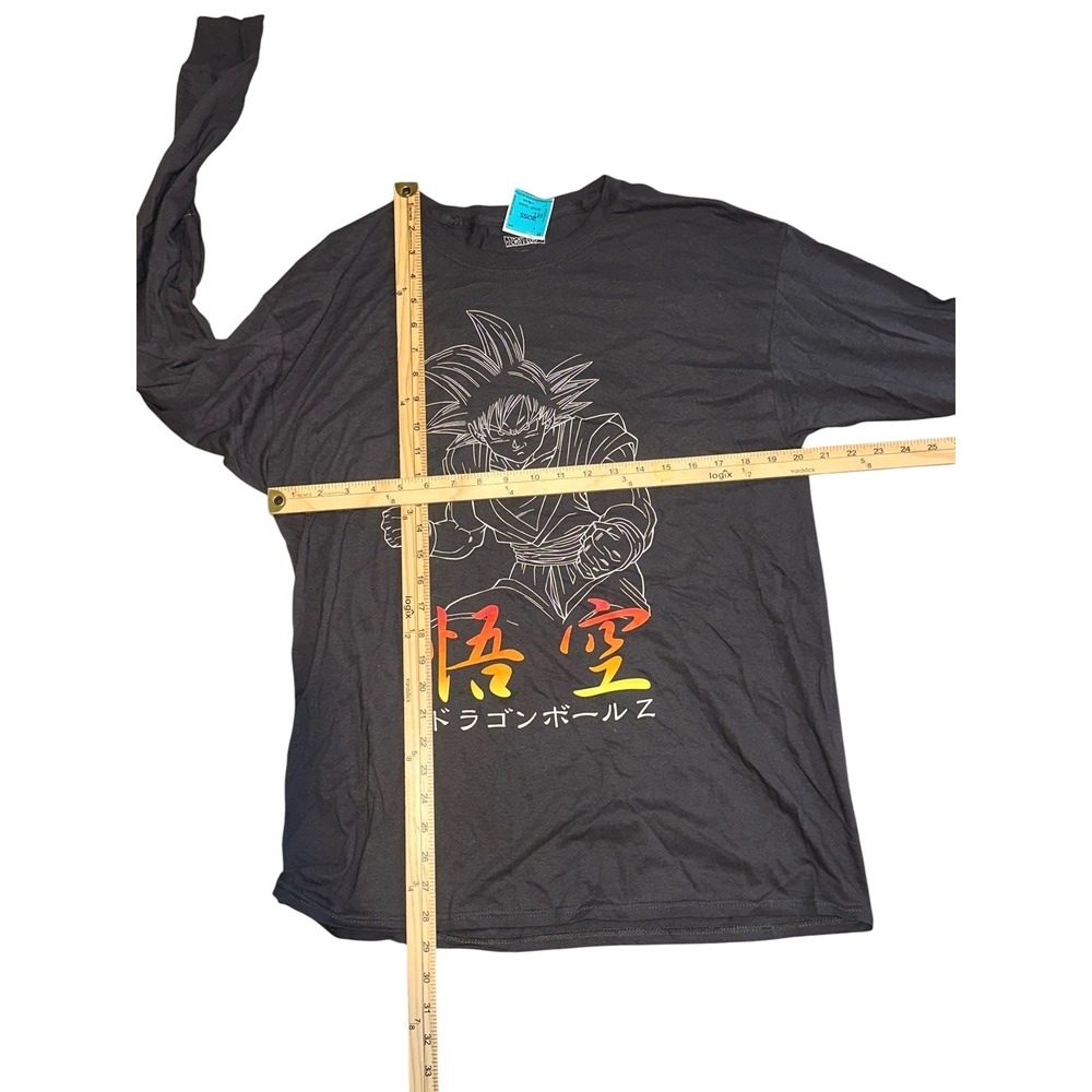 New Dragon Ball Z Goku Graphic Long Sleeve Shirt Black Mens Large DBZ Anime - Picture 9 of 9